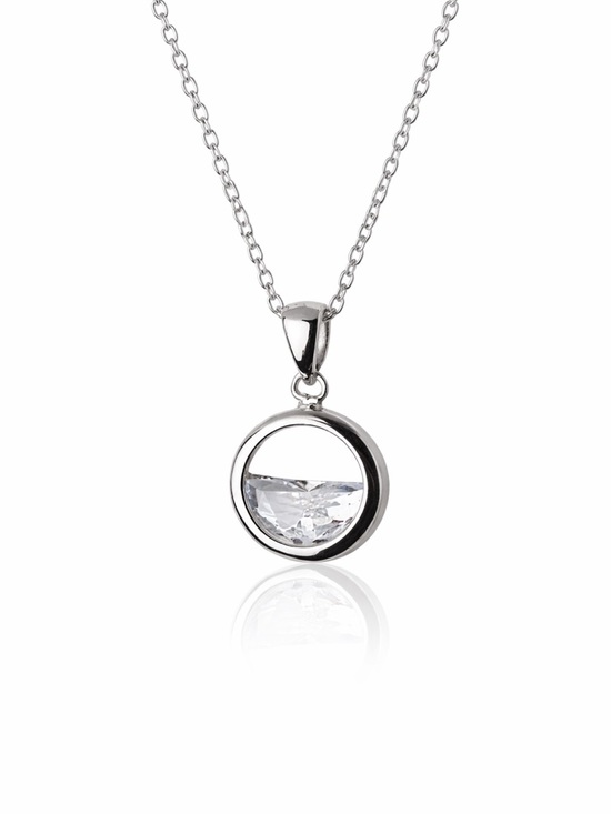 Jewelry - 925 Silver Dainty Crystal Necklace